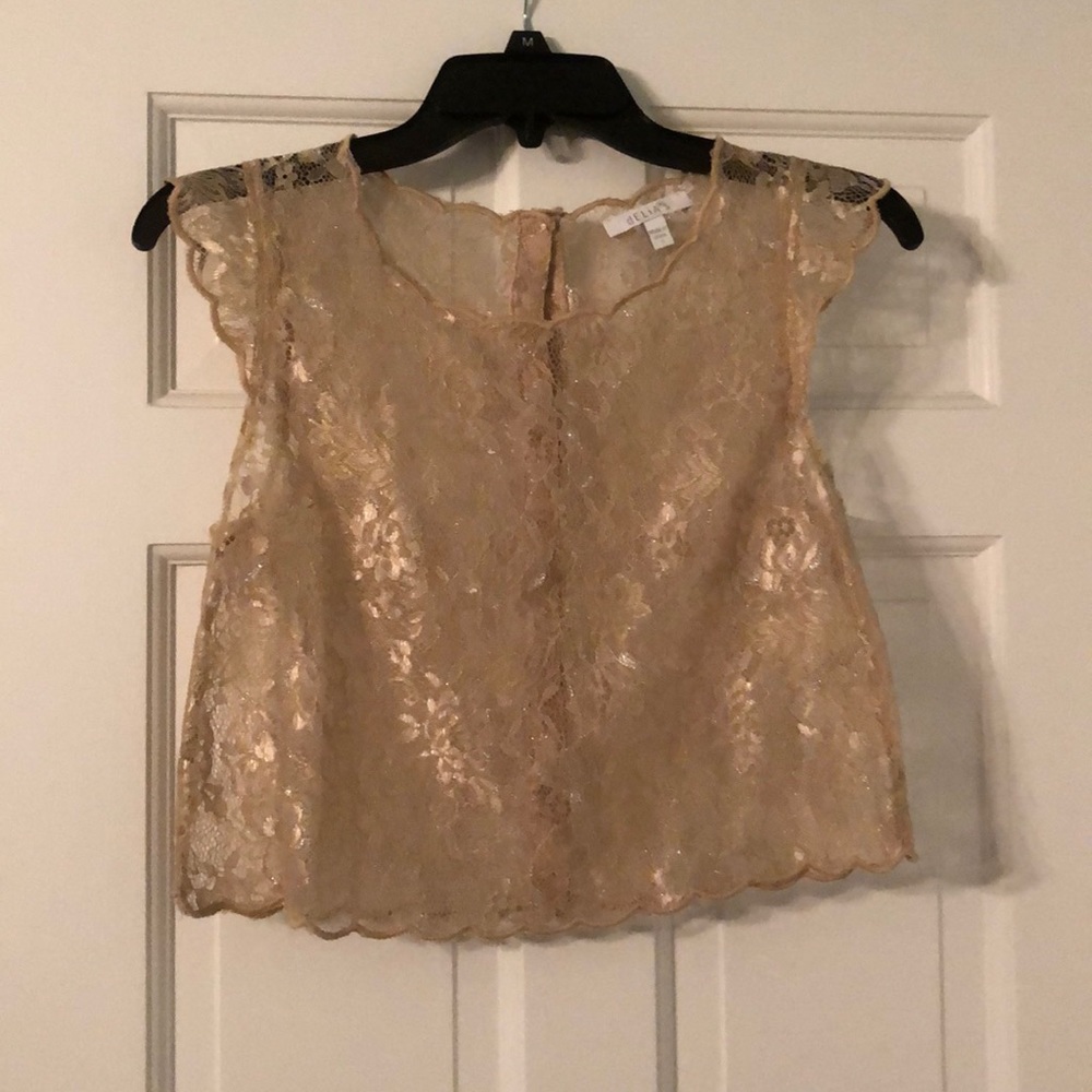 ❗️SALE Delia’s Gold Sheer Top